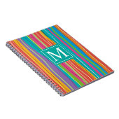 Sweet Colorful Abstract Monogram | Laptop Notitieboek (Rechterzijde)