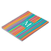 Sweet Colorful Abstract Monogram | Laptop Notitieboek (Linkerzijde)