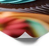 Sweet Colorful Cupcakes versie 1 Poster (Hoek)