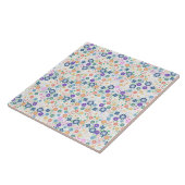Sweet Colorful Ditsy Floral Pattern Tegeltje (Zijkant)