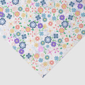 Sweet Colorful Ditsy Floral Pattern Tissuepapier (Detail)
