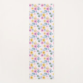 Sweet colorful floral  yogamat (Voorkant)