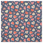 Sweet Colorful Hearts Stof (Swatch)