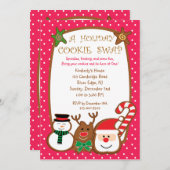 Sweet & Colorful Holiday Cookie Swap Uitnodigingen (Voorkant / Achterkant)