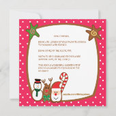 Sweet & Colorful Holiday Cookie Swap Uitnodigingen (Achterkant)