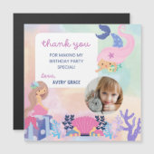 Sweet & Colorful Mermaid Birthday Dank je (Voorkant / Achterkant)