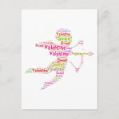 Sweet Colorful Valentijn Cupid Feestdagenkaart (Voorkant)