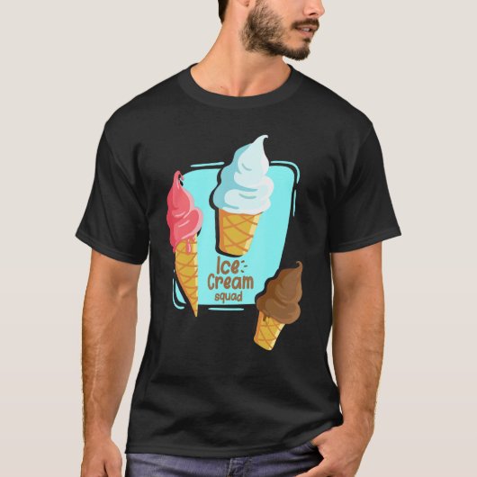 Sweet Cone Ice Squad voor zomercitaten T-shirt (Voorkant)
