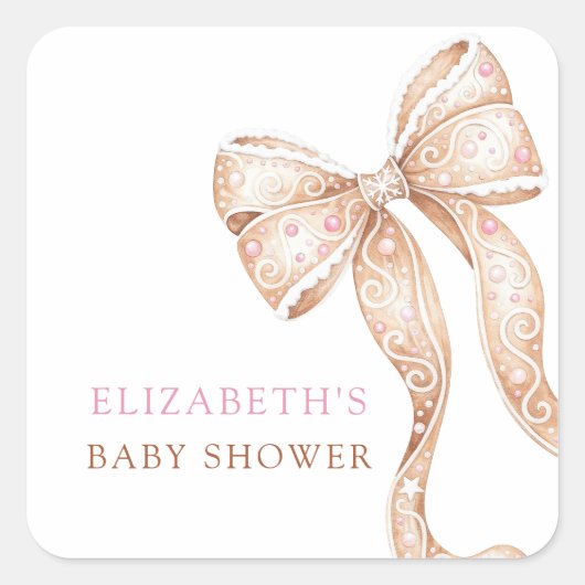 Sweet Cookie Baby shower Stickers (Voorkant)