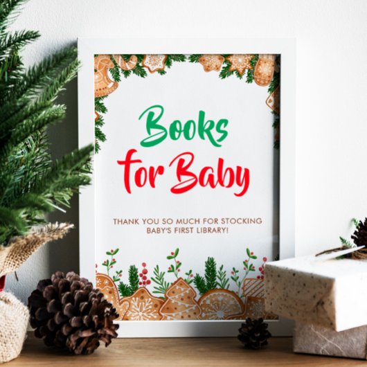 Sweet Cookie Baby's eerste bibliotheek Baby shower Poster