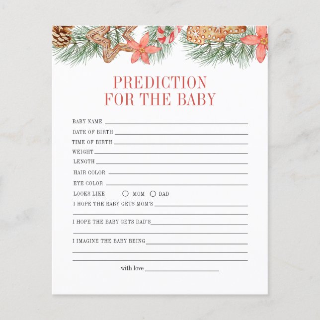 Sweet Cookie Kerstvoorspelling voor Baby spel (Voorkant)