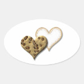 Sweet Cookie Love Ovale Sticker (Voorkant)