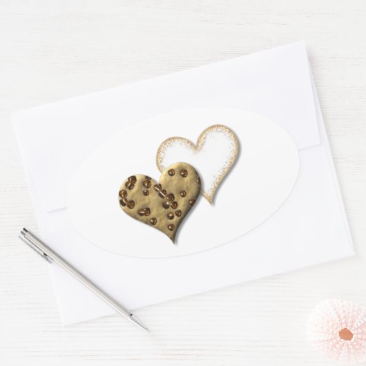 Sweet Cookie Love Ovale Sticker (Envelop)