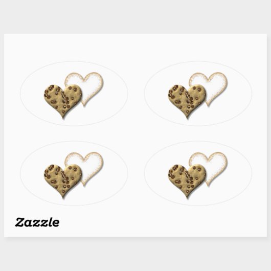 Sweet Cookie Love Ovale Sticker (Vel)