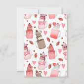 Sweet Cookie Milkshake Classroom Valentijn Kaart (Achterkant)