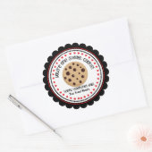 Sweet Cookie Valentijnse Kinderen Classroom Sticke Ronde Sticker (Envelop)