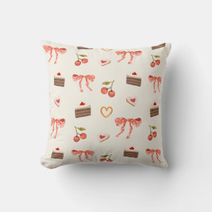 Sweet Coquette Patroon Vrouwelijk Ontwerp Kussen