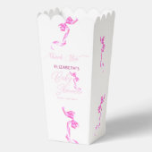 Sweet Coquette Roze Bow Stropdas Elegant Baby show Bedankdoosjes (Achterkant)