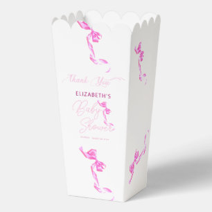 Sweet Coquette Roze Bow Stropdas Elegant Baby show Bedankdoosjes