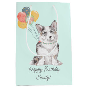 Sweet Corgi Birthday-ballonnen Medium Cadeauzakje