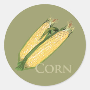 Sweet Corn Ronde Sticker