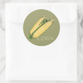 Sweet Corn Ronde Sticker (Tas)