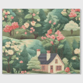 Sweet Cottage in de Bossen Cadeaupapier (Vlak)