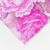 Sweet Cottage Paarse en roze kerst Fleece Deken (Hoek)