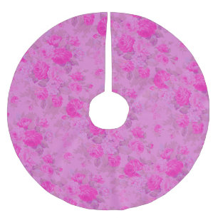 Sweet Cottage Paarse en roze kerst Kerstboom Rok