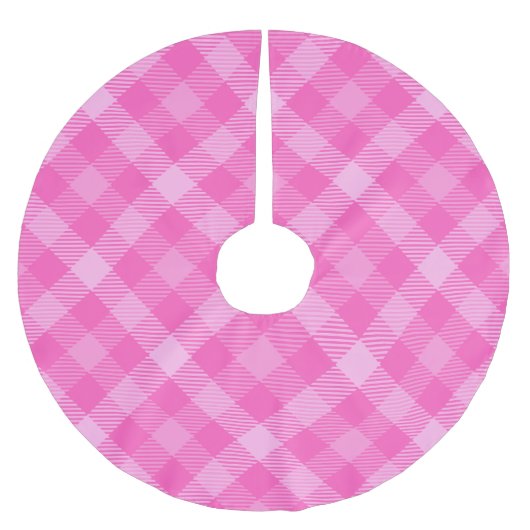 Sweet Cottage Paarse en roze kerst Kerstboom Rok (Voorkant)