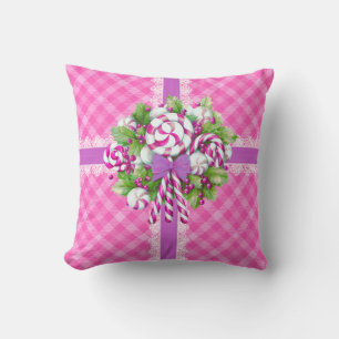 Sweet Cottage Roze en Paarse Kussen
