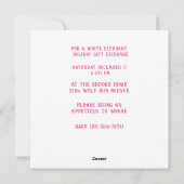 Sweet Cottage Roze Paarse Flat Vakantie uitnodigin Feestdagenkaart (Achterkant)