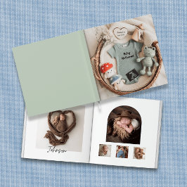 Sweet CottageCore Basket baby Fotoboek Keepsake Gastenboek