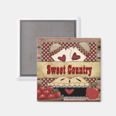 Sweet Country appeltaart Mag Magneet (Voorkant / Achterkant)