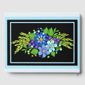 Sweet, Country Blue Floral Wedding, Reception Gastenboek (Achterkant)