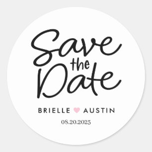 Sweet Couple EDITABLE KLEUR Sla de datum Stickers