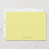 Sweet Couple in Rain Verloving Invitation Kaart (Achterkant)