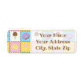 Sweet Cravings Return Address Label (Voorkant)