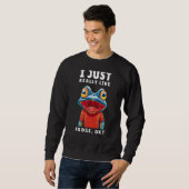 Sweet Crazy Frog Waterverf, ik vind het echt leuk Trui (Voorkant volledig)