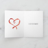 Sweet Cream Dog Love You Kaart (Binnen)