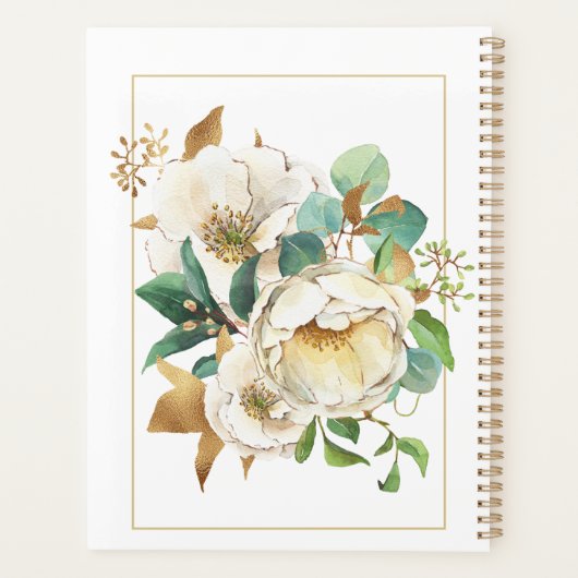 Sweet Cream Rozen 80e verjaardag Planner (Achterkant)