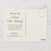 Sweet Cream Rozen 80ste Verjaardag Briefkaart (Achterkant)