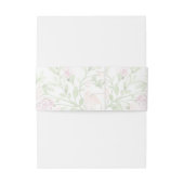 Sweet Crest w/ Blush Pink Bow Uitnodigingen Wikkel (Achterkant Voorbeeld)