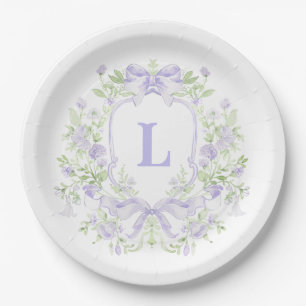 Sweet Crest w / Lavendelbogen   Vrijgezellenfeest Papieren Bordje