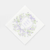 Sweet Crest w / Lavendelbogen | Vrijgezellenfeest Servet (Hoek)