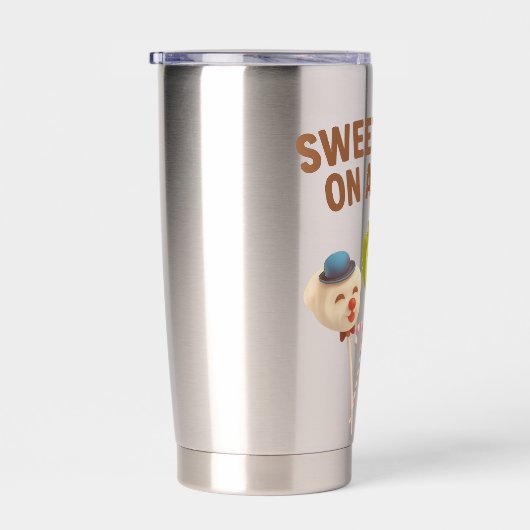 Sweet Crew: Character Cake Pops on a Stick Geïsoleerde Drinkbeker (Rechts)