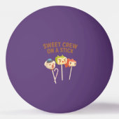 Sweet Crew: Character Cake Pops on a Stick Pingpongbal (Voorkant)
