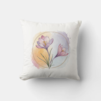 Sweet Crocus Small Pillow Accent Pillow Kussen