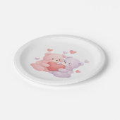 Sweet Cuddly Pairs Papieren Bordje (Gekanteld)