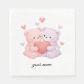 Sweet Cuddly Pairs Servet (Voorkant)